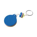 Portachiavi ROUND - PE401 - Blu, Taglia unica personalizzabile