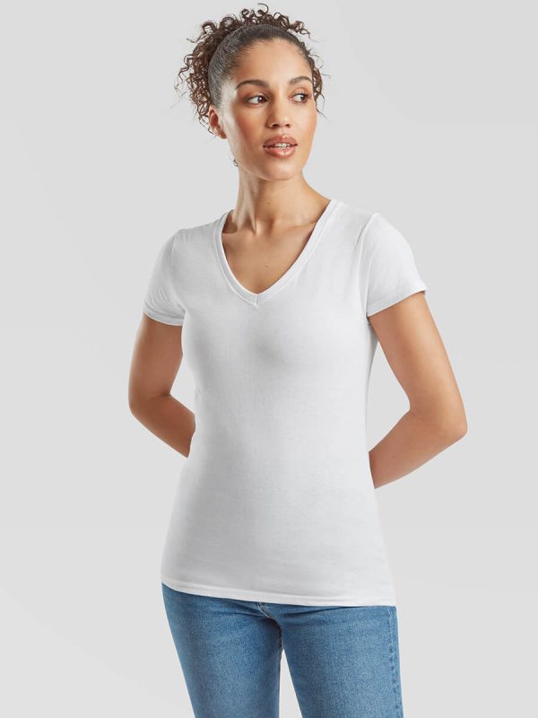 DONNA MANICA CORTA COLLO A V VALUEWEIGHT - 613980