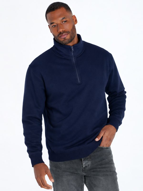UNISEX MEZZA ZIP PREMIUM JT Manica lunga - JTSWZIP