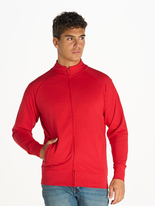 UNISEX ZIP INTERA LEGGERA FRENCH TERRY Manica lunga - SWFUZIP240