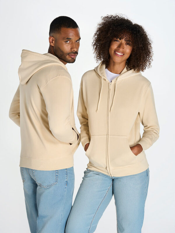 UNISEX CAPPUCCIO E ZIP ORGANIC FUJI Manica lunga - SWHOODECO