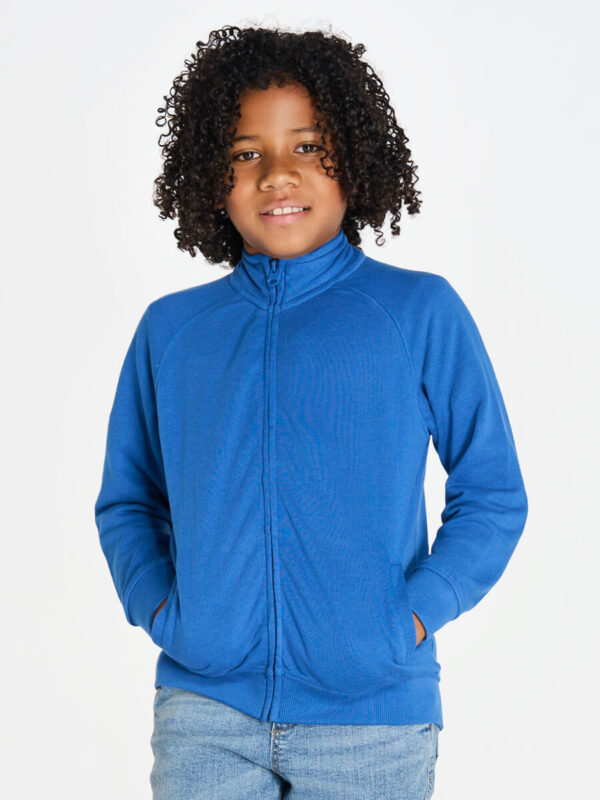 BAMBINO ZIP INTERA LEGGERA FRENCH TERRY Manica lunga - SWRKFUZIP240